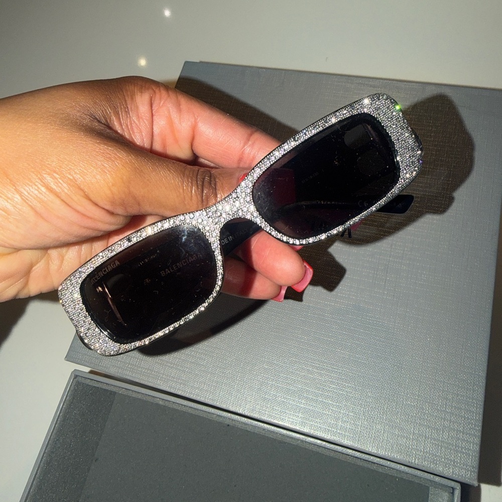 Balaneciaga Black Dynasty crystal Sunglasses - Picture 2 of 9